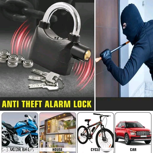 قفل أمان مزود بمستشعر حركة وقفل إنذار
